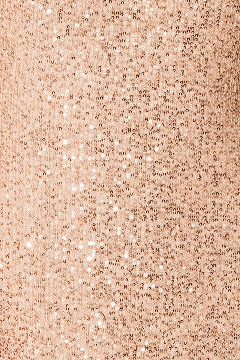 Sequin Sleeveless round Neck Back Slit Maxi Dress