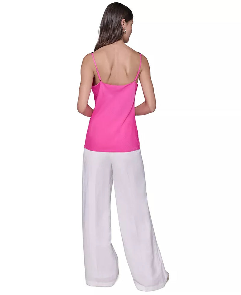 Women'S Chain-Strap Satin Cowlneck Camisole